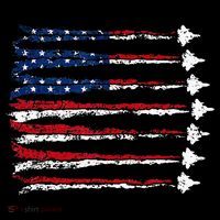 Fighter Jet Airplane Usa Flag Toddler Hoodie thumb 2