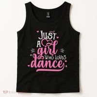 Funny Just A Girl Who Loves Dance Gift For Dancer Tank Top thumb 2