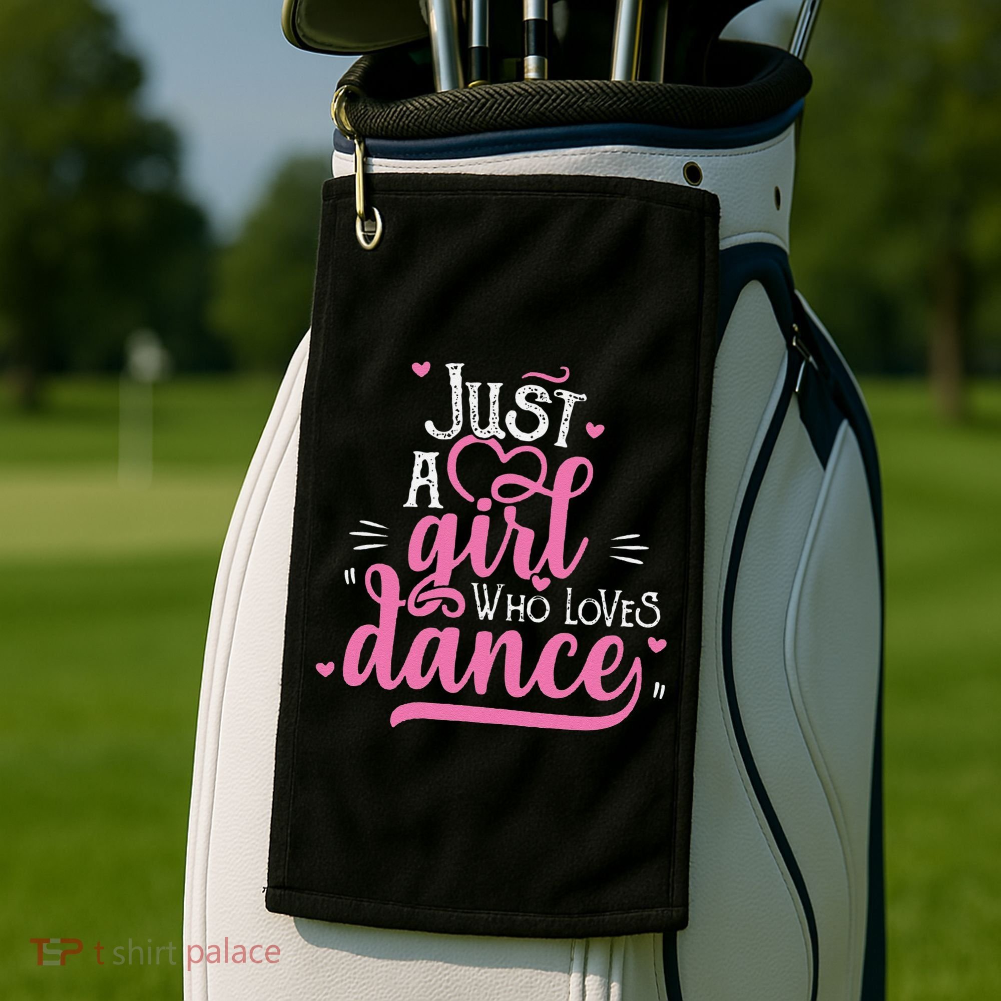 Funny Just A Girl Who Loves Dance Gift For Dancer Golf Towel