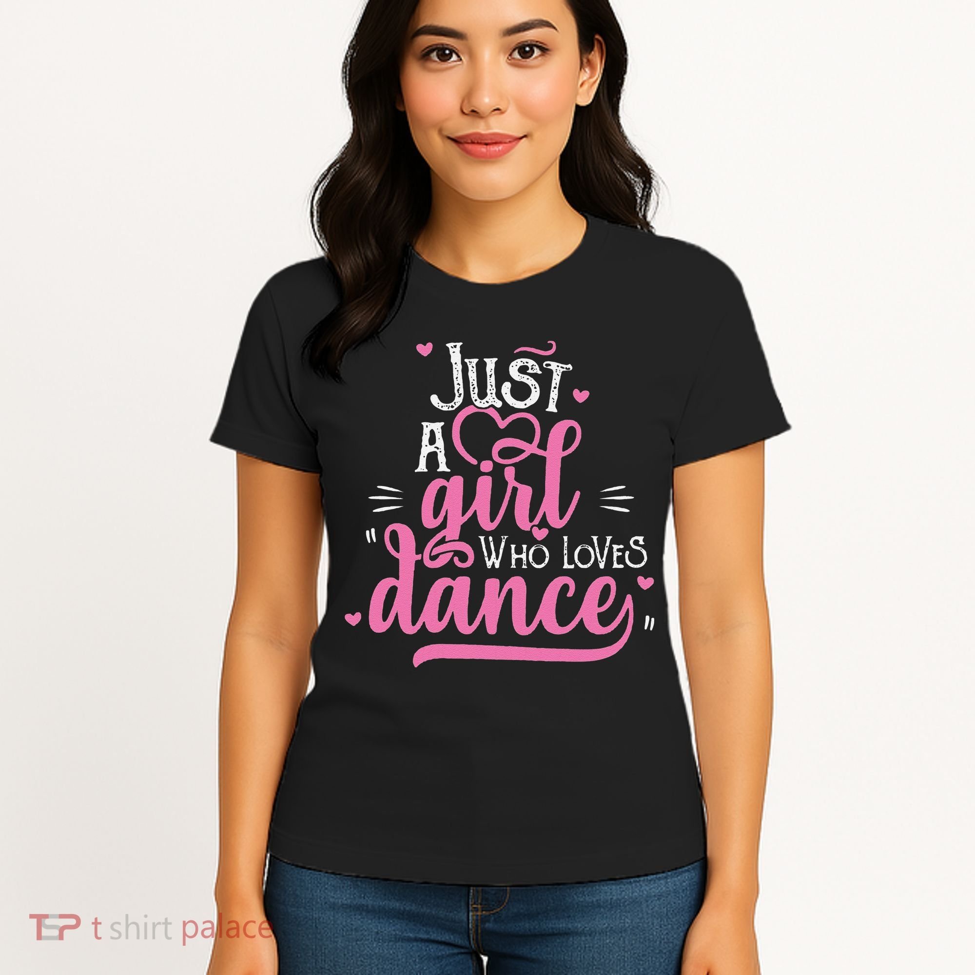 Funny Just A Girl Who Loves Dance Gift For Dancer Women's T-Shirt