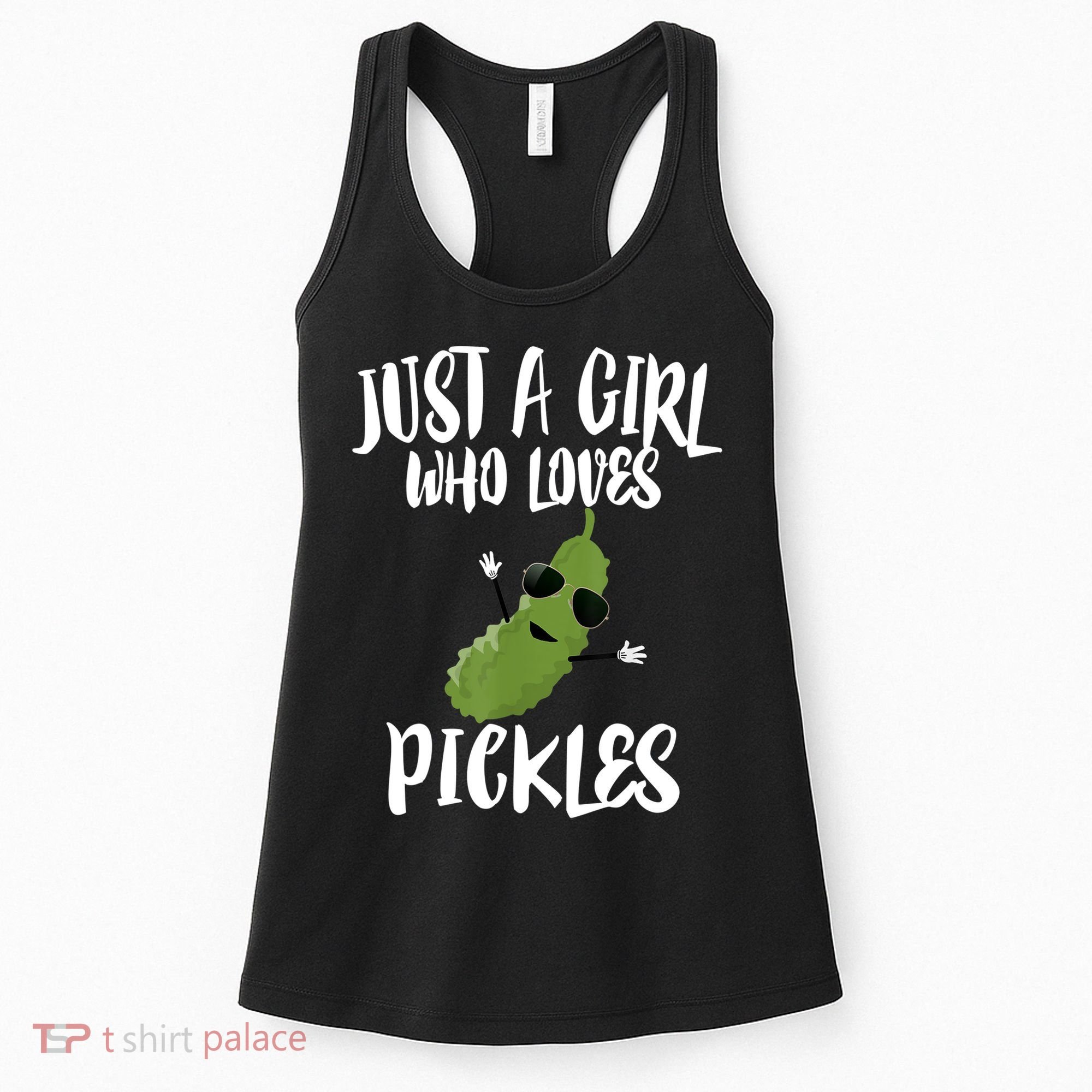 Funny Just A Girl Who Loves Pickles Gift Pickle Gift Women's Tank Top
