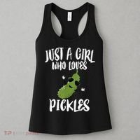 Funny Just A Girl Who Loves Pickles Gift Pickle Gift Women's Tank Top thumb 3