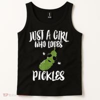 Funny Just A Girl Who Loves Pickles Gift Pickle Gift Tank Top thumb 2