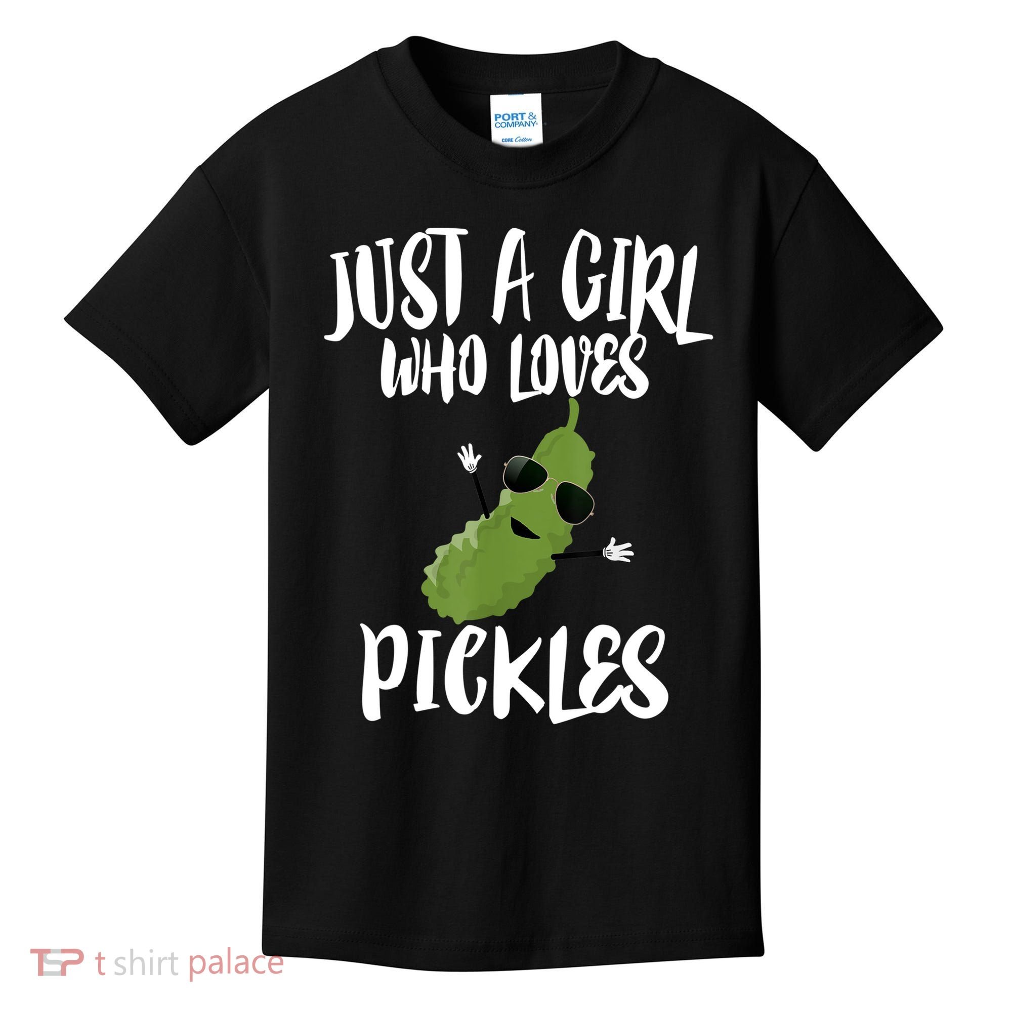 Funny Just A Girl Who Loves Pickles Gift Pickle Gift Kids T-Shirt