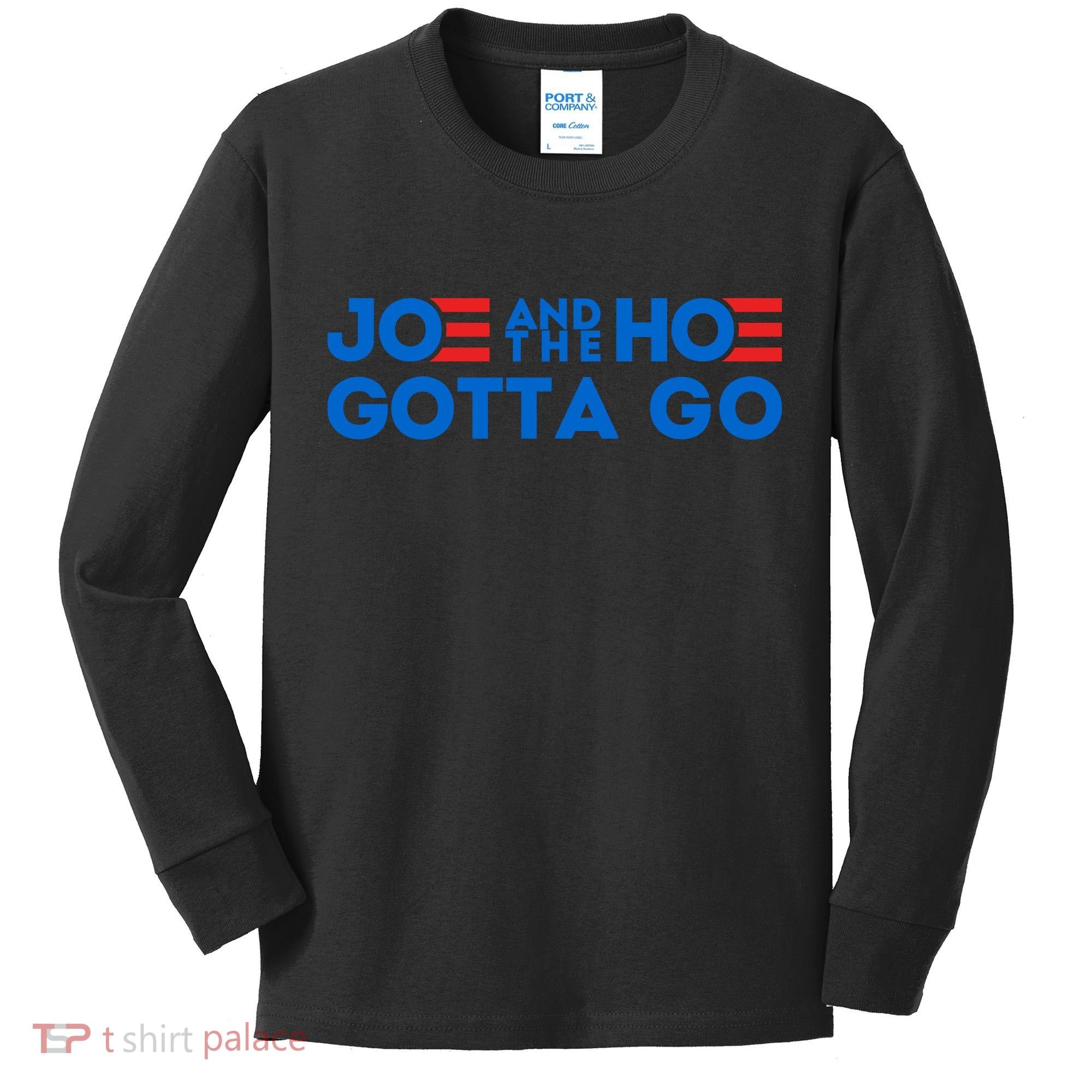 Funny Joe And The Hoe Gotta Go Kids Long Sleeve Shirt