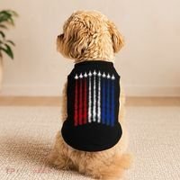Fighter Jets Airplane American Flag 4th Of July Celebration Doggie Tank thumb 2