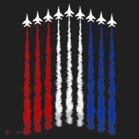Fighter Jets Airplane American Flag 4th Of July Celebration Beanie thumb 2