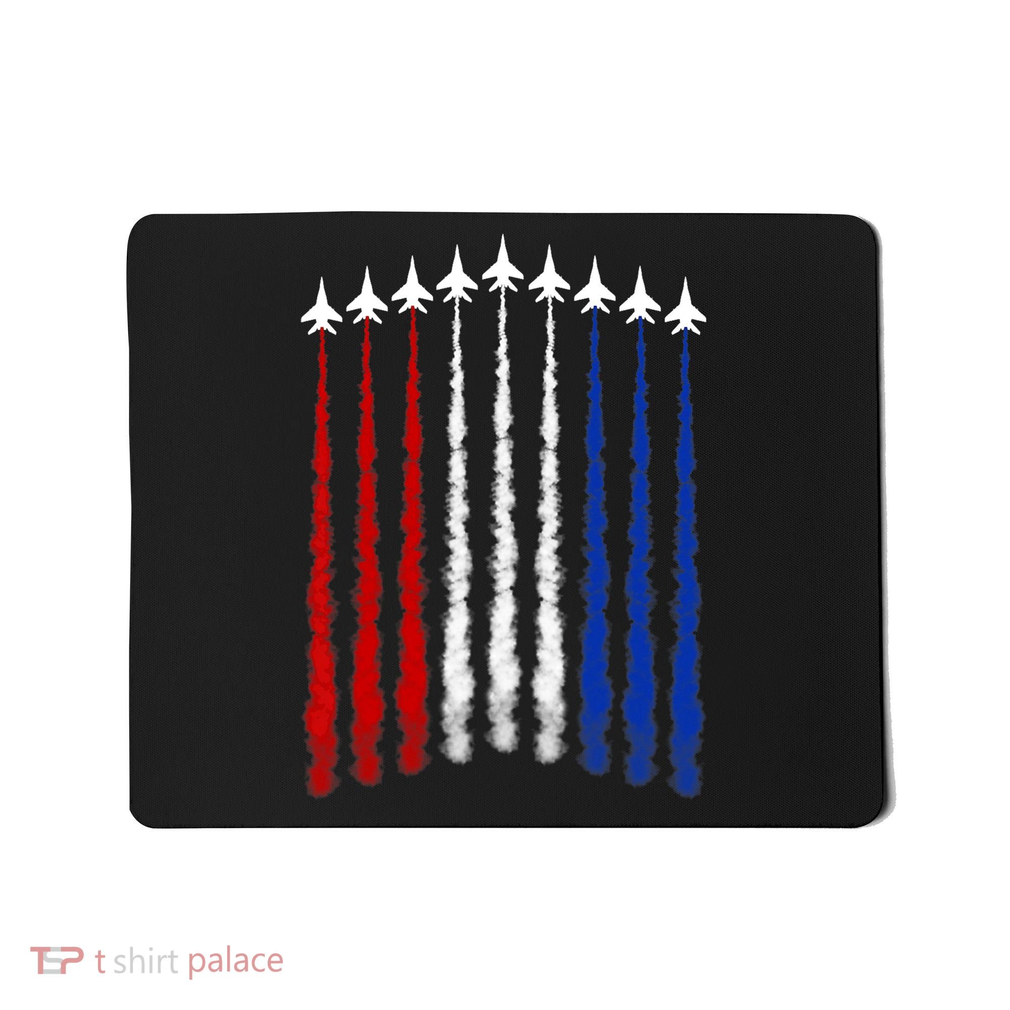 Fighter Jets Airplane American Flag 4th Of July Celebration Mousepad