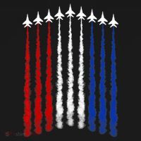Fighter Jets Airplane American Flag 4th Of July Celebration Baby Bodysuit thumb 2