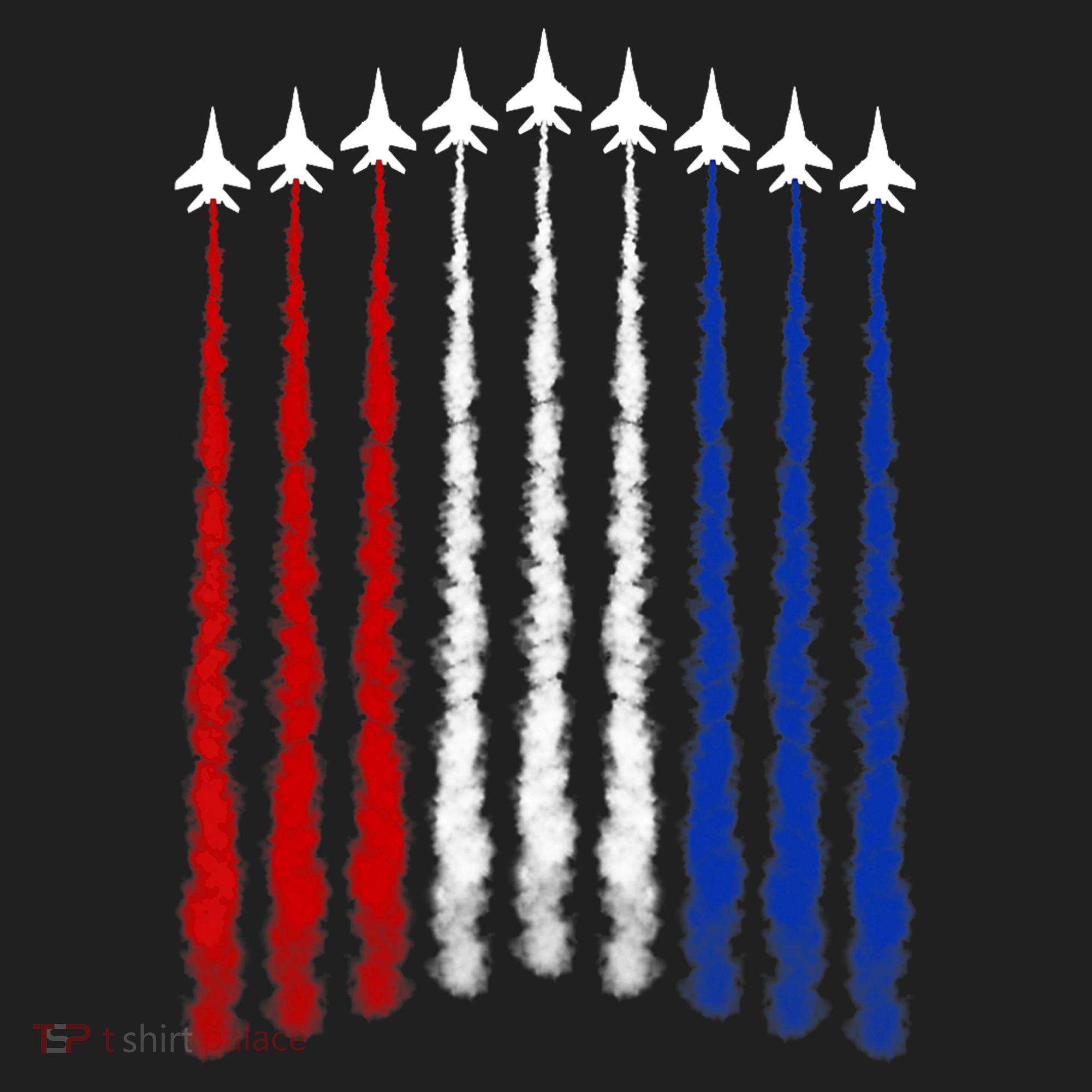 Fighter Jets Airplane American Flag 4th Of July Celebration Golf Towel