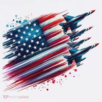 Flying Jets American Flag Usa Patriotic 4th Of July Women's Hoodie thumb 2