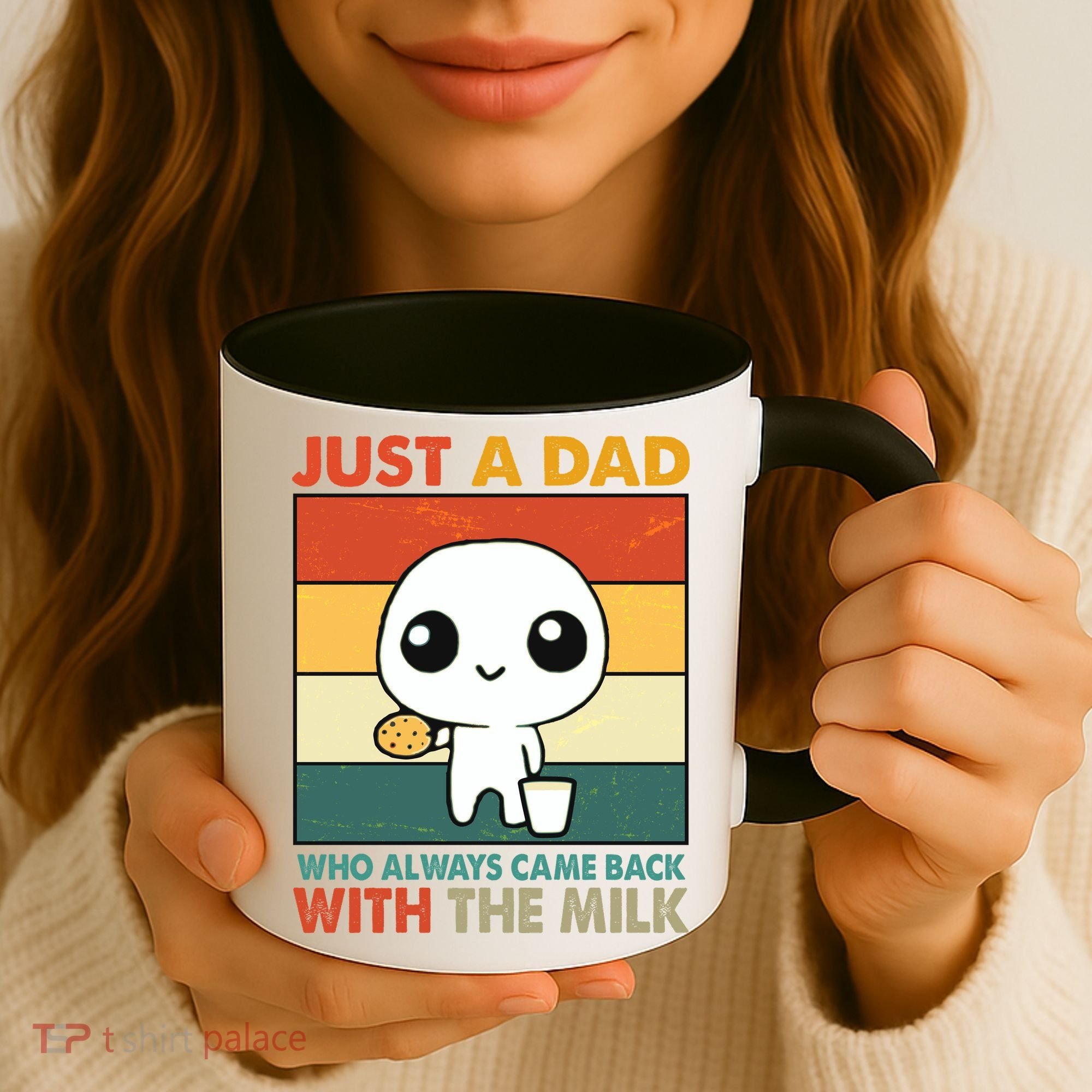 Funny Just A Dad Who Always Came Back With The Milk Coffee Mug