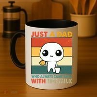 Funny Just A Dad Who Always Came Back With The Milk Coffee Mug thumb 4