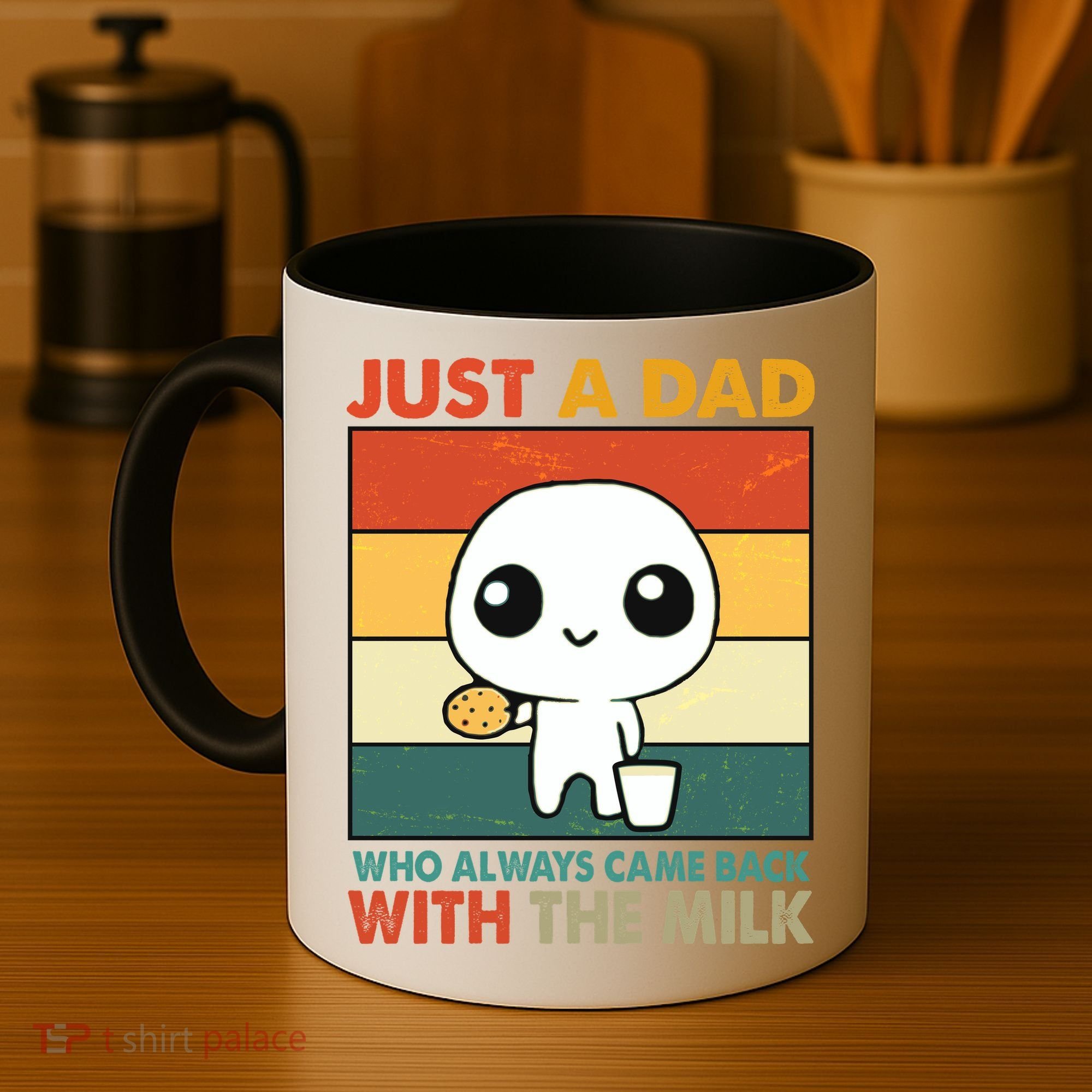 Funny Just A Dad Who Always Came Back With The Milk Coffee Mug