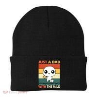 Funny Just A Dad Who Always Came Back With The Milk Beanie thumb 0