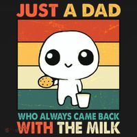 Funny Just A Dad Who Always Came Back With The Milk Women's Hoodie thumb 2