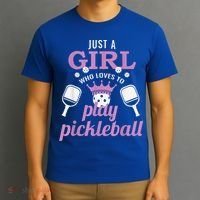 Funny Just A Girl Who Loves To Play Pickleball T-Shirt thumb 3