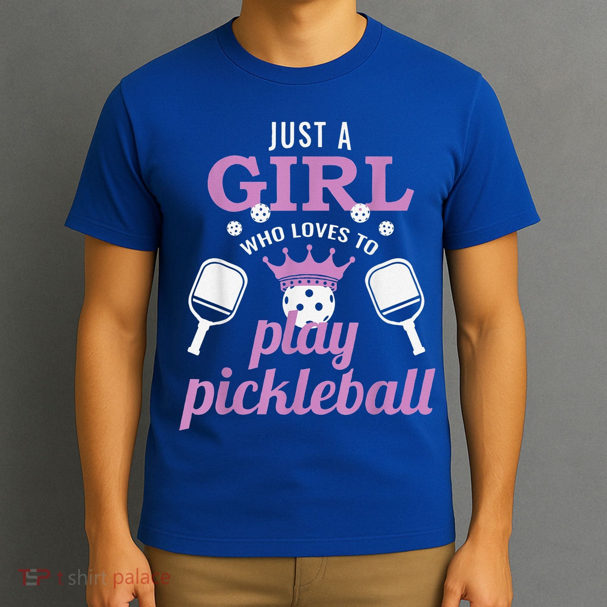 Funny Just A Girl Who Loves To Play Pickleball T-Shirt