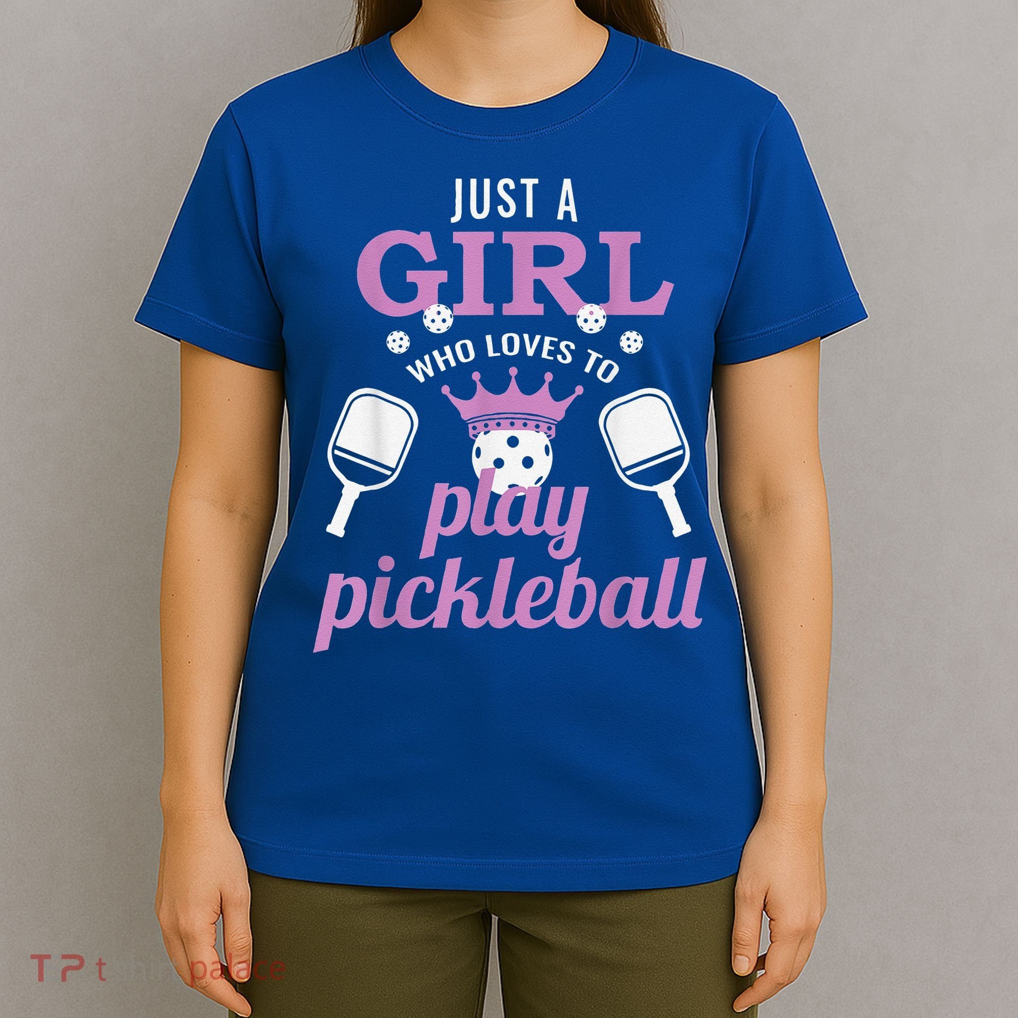 Funny Just A Girl Who Loves To Play Pickleball T-Shirt