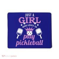 Funny Just A Girl Who Loves To Play Pickleball Mousepad thumb 0