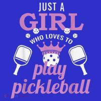 Funny Just A Girl Who Loves To Play Pickleball Mousepad thumb 1