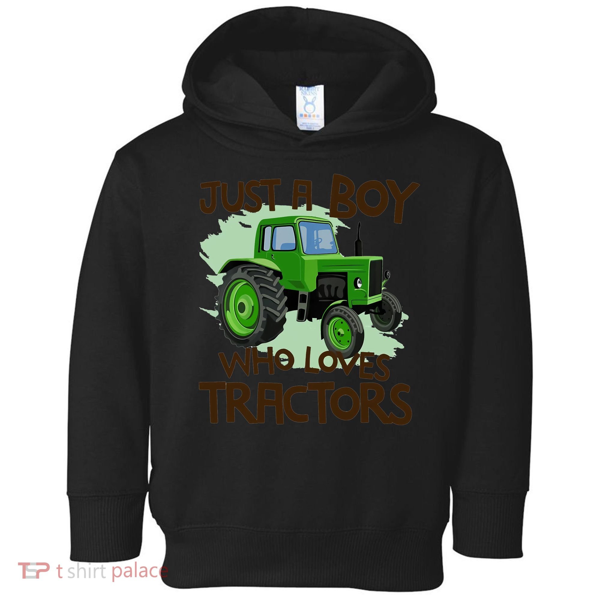 Farm Just A Boy Who Loves Tractors Gift Toddler Hoodie