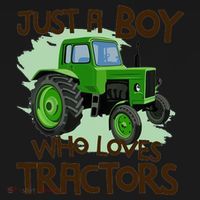Farm Just A Boy Who Loves Tractors Gift Toddler Hoodie thumb 2