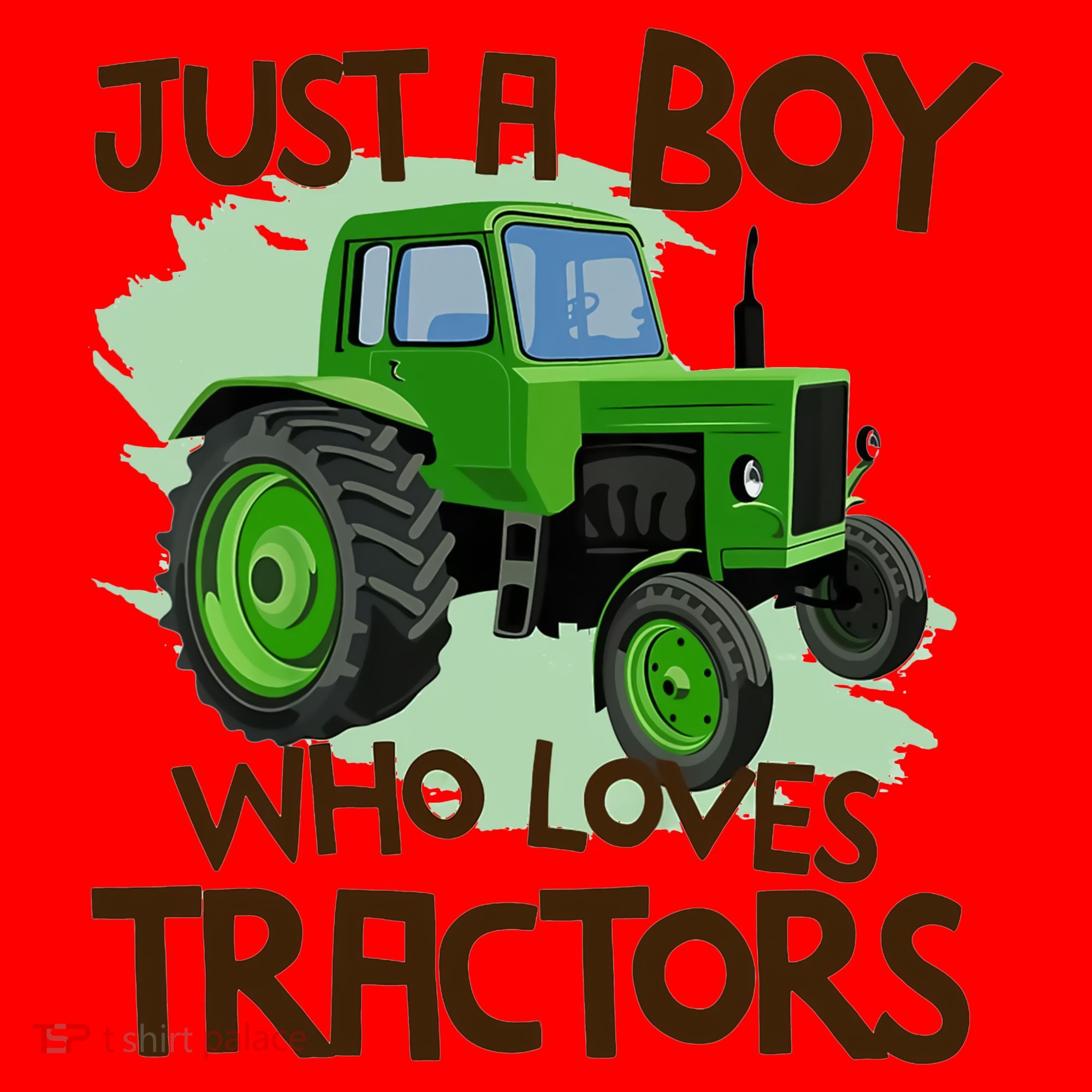 Farm Just A Boy Who Loves Tractors Gift Santa Hat