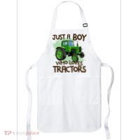 Farm Just A Boy Who Loves Tractors Gift Apron thumb 0