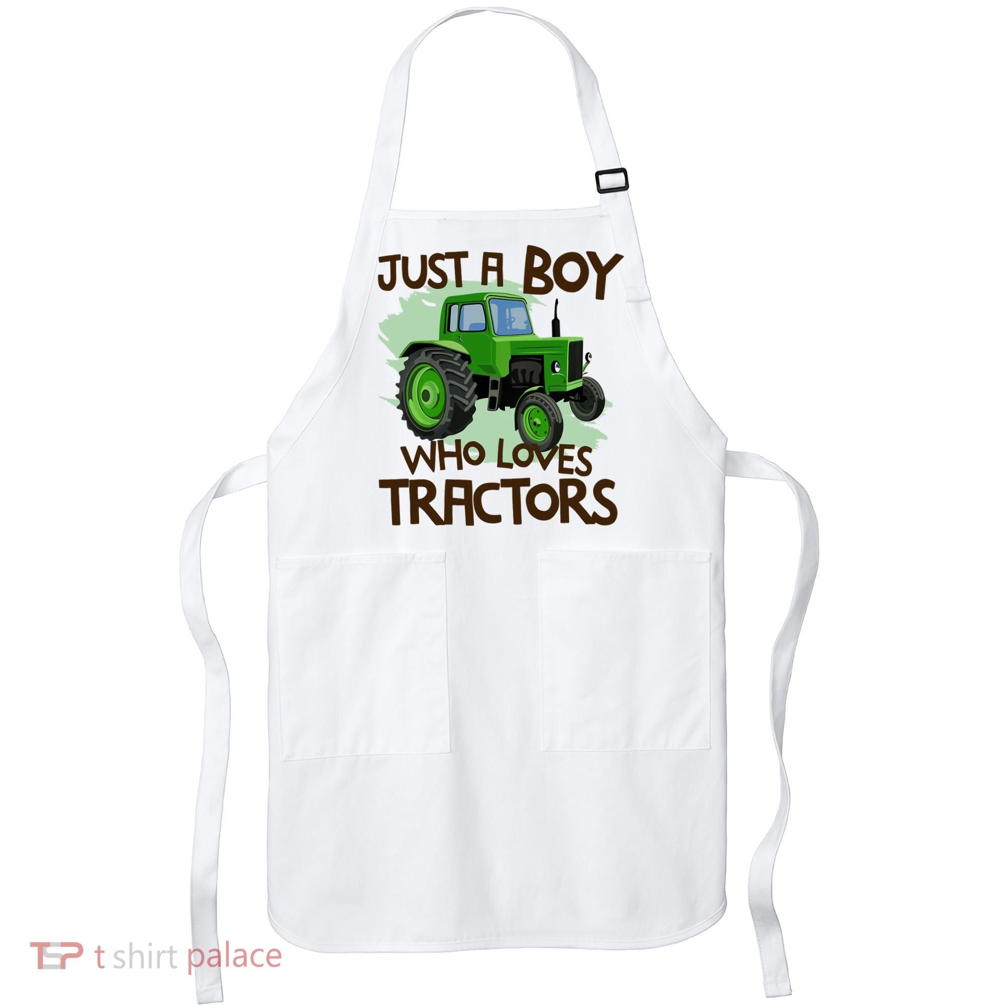 Farm Just A Boy Who Loves Tractors Gift Apron
