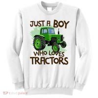 Farm Just A Boy Who Loves Tractors Gift Sweatshirt thumb 0