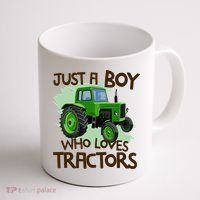Farm Just A Boy Who Loves Tractors Gift Coffee Mug thumb 1