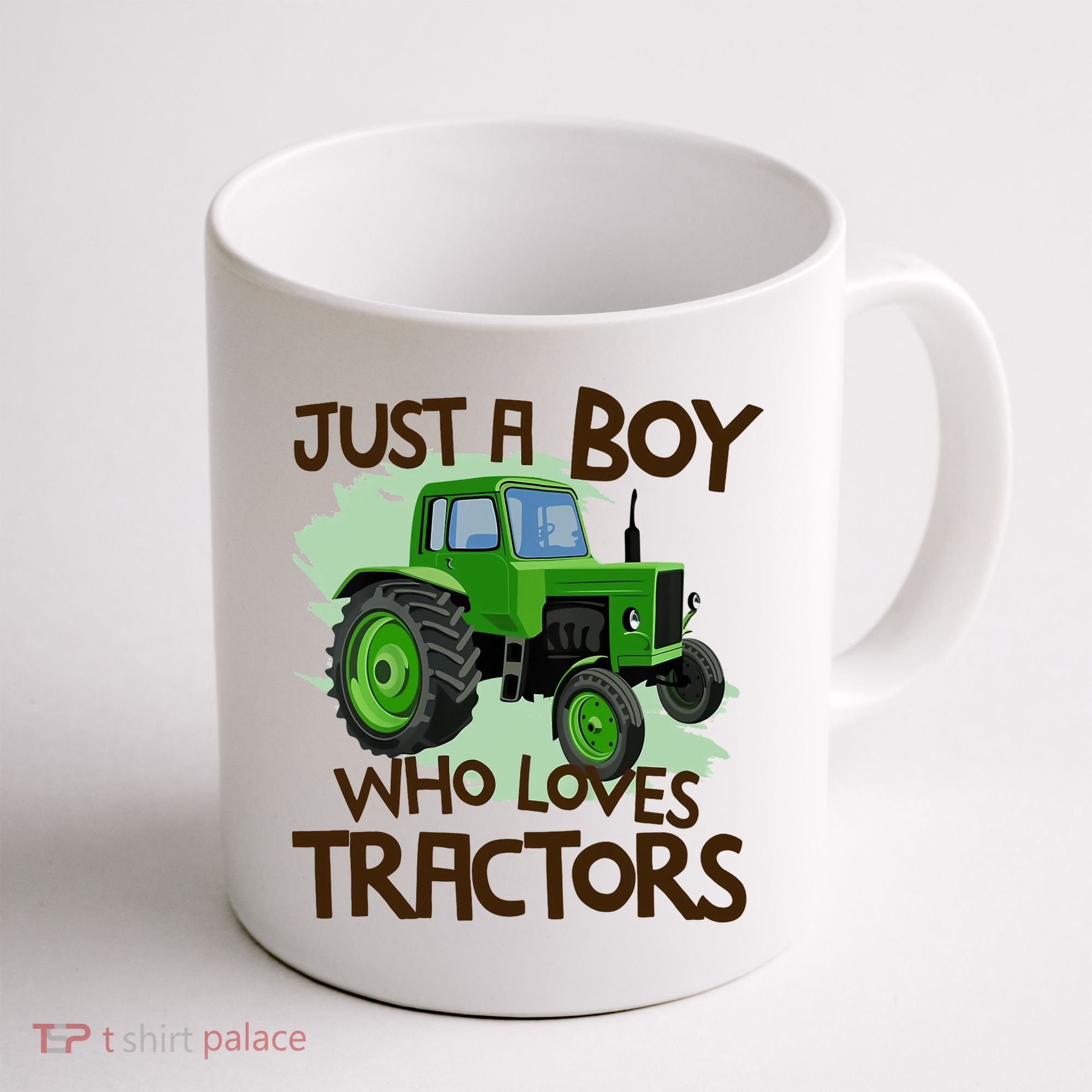 Farm Just A Boy Who Loves Tractors Gift Coffee Mug