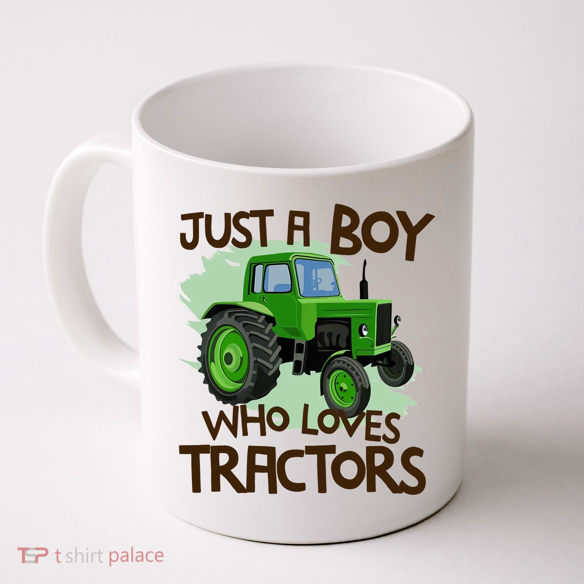 Farm Just A Boy Who Loves Tractors Gift Coffee Mug