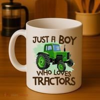 Farm Just A Boy Who Loves Tractors Gift Coffee Mug thumb 4