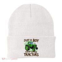 Farm Just A Boy Who Loves Tractors Gift Beanie thumb 0