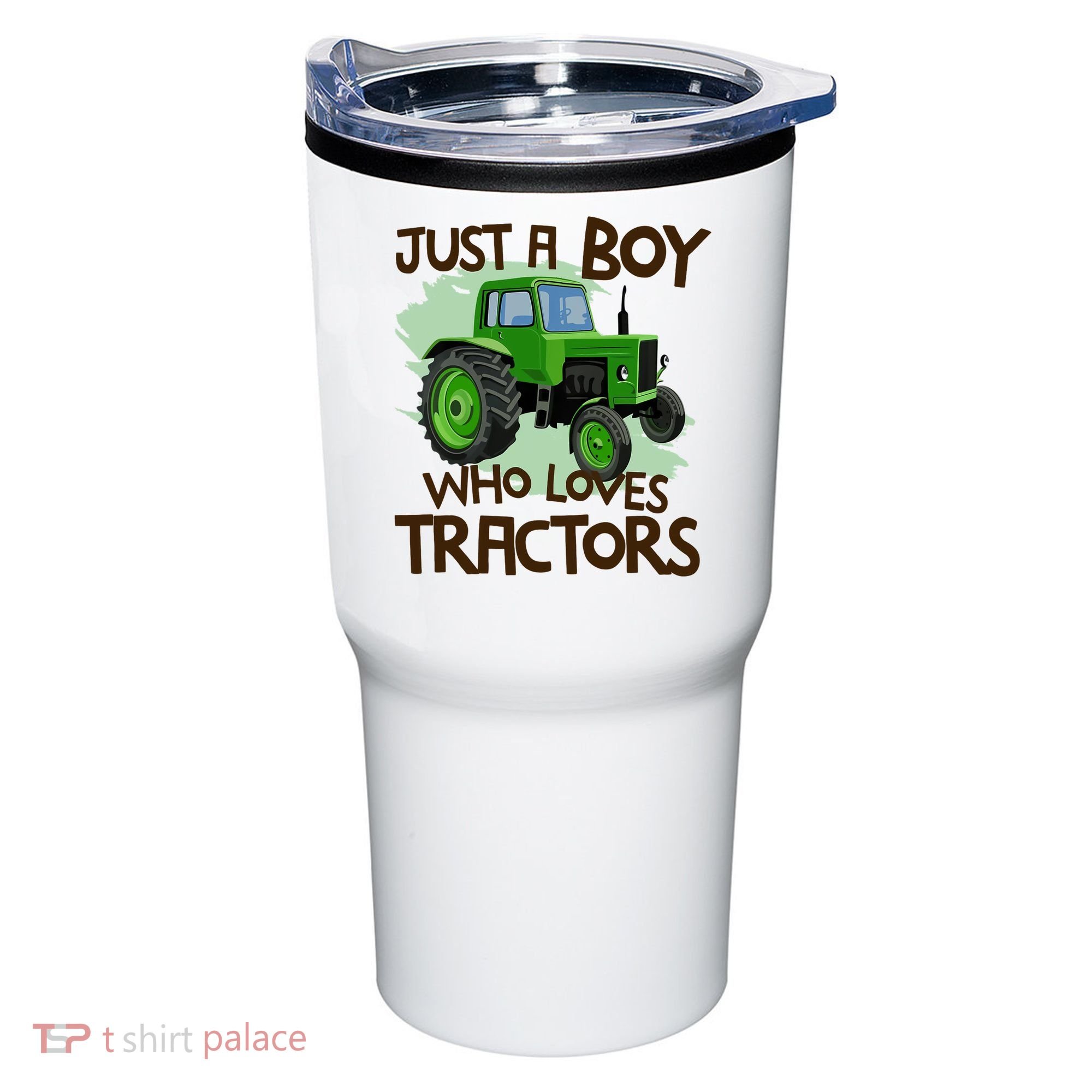 Farm Just A Boy Who Loves Tractors Gift Tumbler