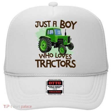 Farm Just A Boy Who Loves Tractors Gift Hat