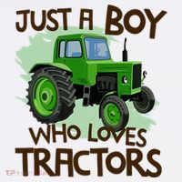 Farm Just A Boy Who Loves Tractors Gift Golf Towel thumb 3