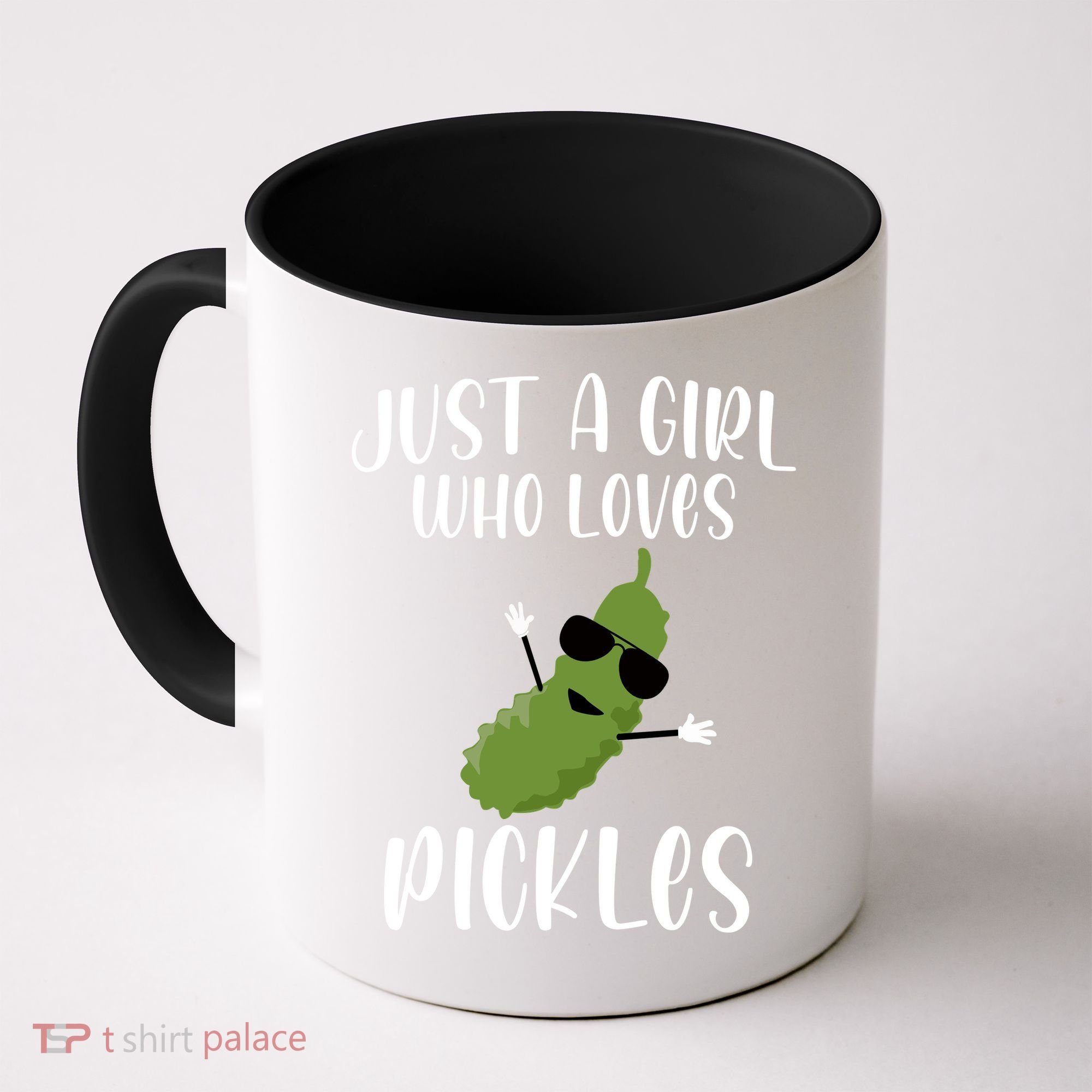 Funny Just A Girl Who Loves Pickles Gift Pickle Gift Coffee Mug