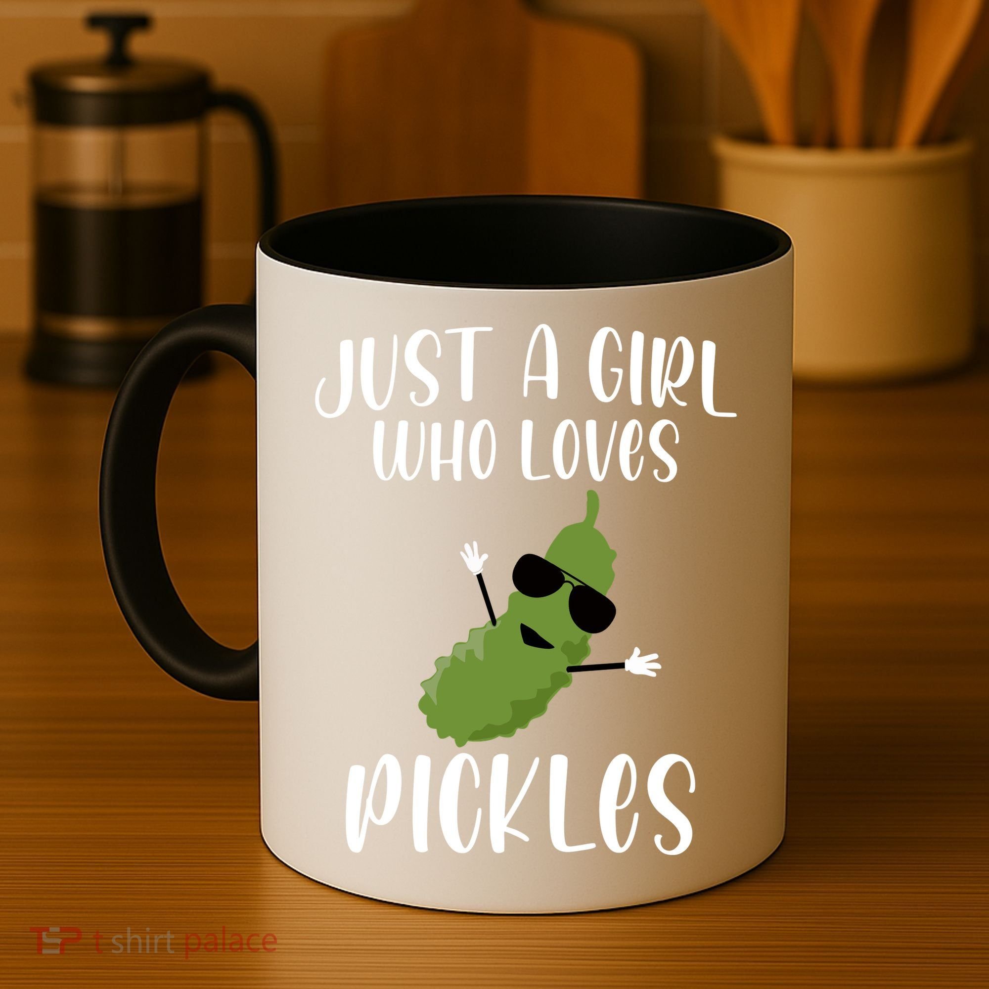 Funny Just A Girl Who Loves Pickles Gift Pickle Gift Coffee Mug