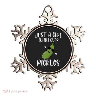 Funny Just A Girl Who Loves Pickles Gift Pickle Gift Ornament