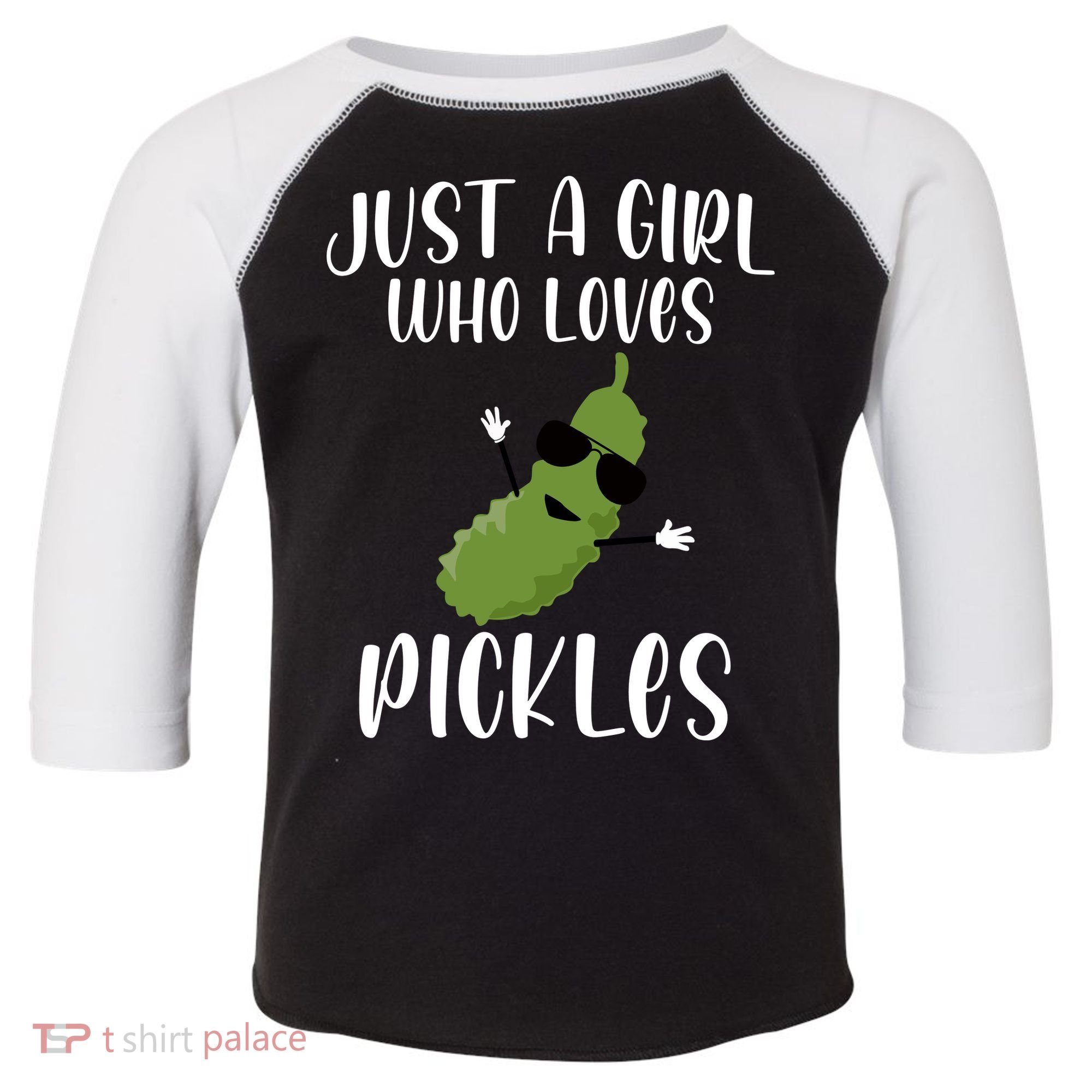 Funny Just A Girl Who Loves Pickles Gift Pickle Gift Toddler Fine Jersey T-Shirt