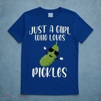 Funny Just A Girl Who Loves Pickles Gift Pickle Gift T-Shirt thumb 5