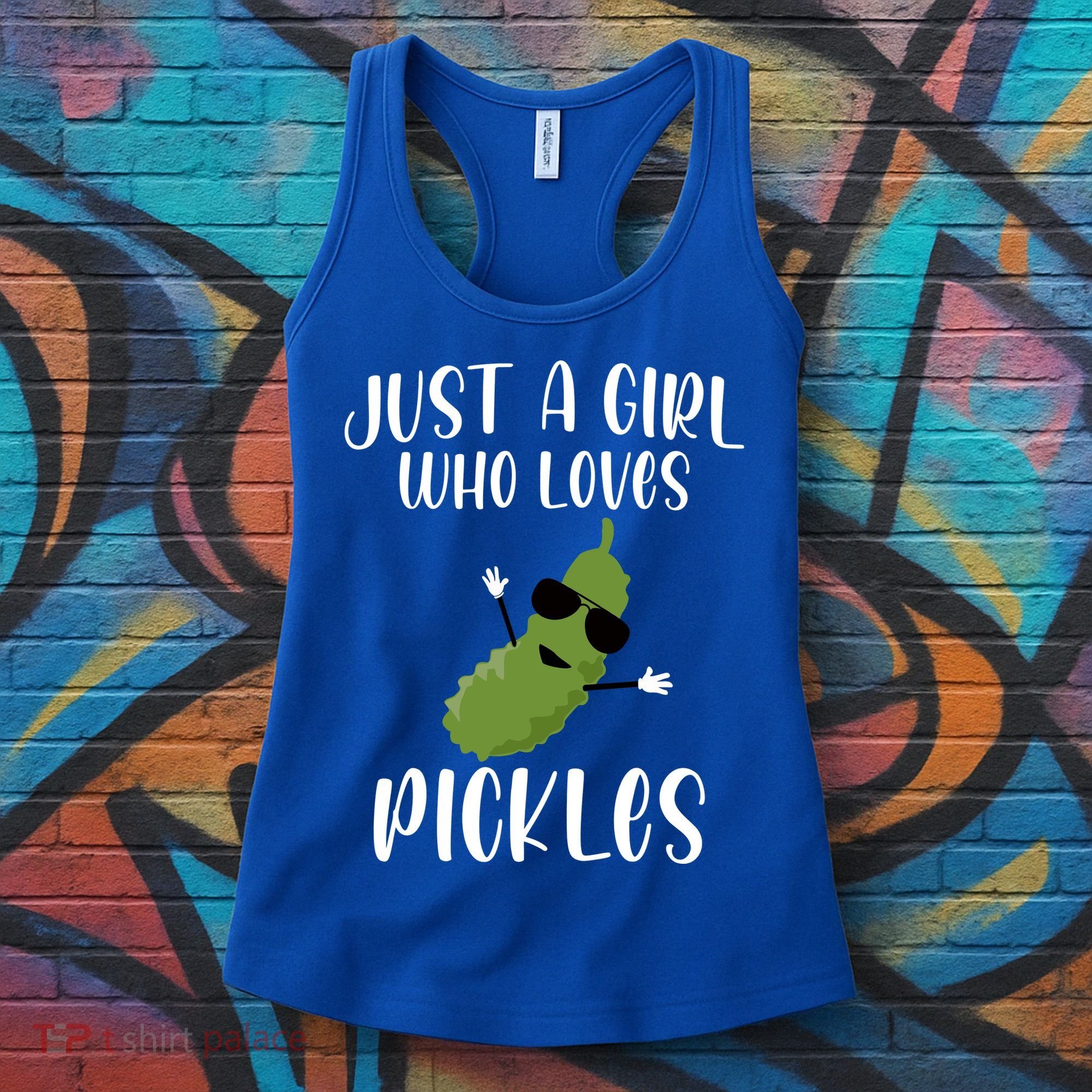 Funny Just A Girl Who Loves Pickles Gift Pickle Gift Women's Tank Top