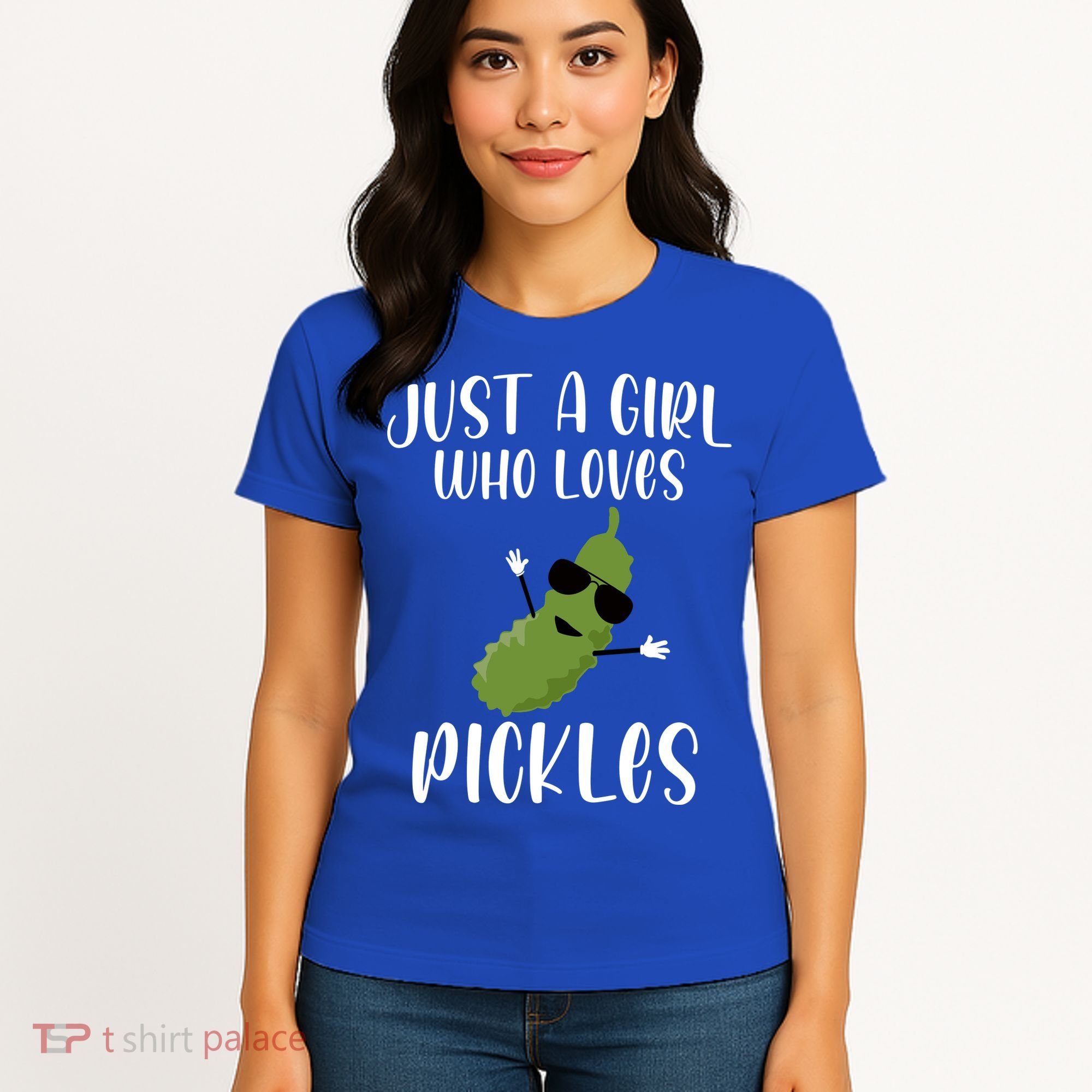 Funny Just A Girl Who Loves Pickles Gift Pickle Gift Women's T-Shirt