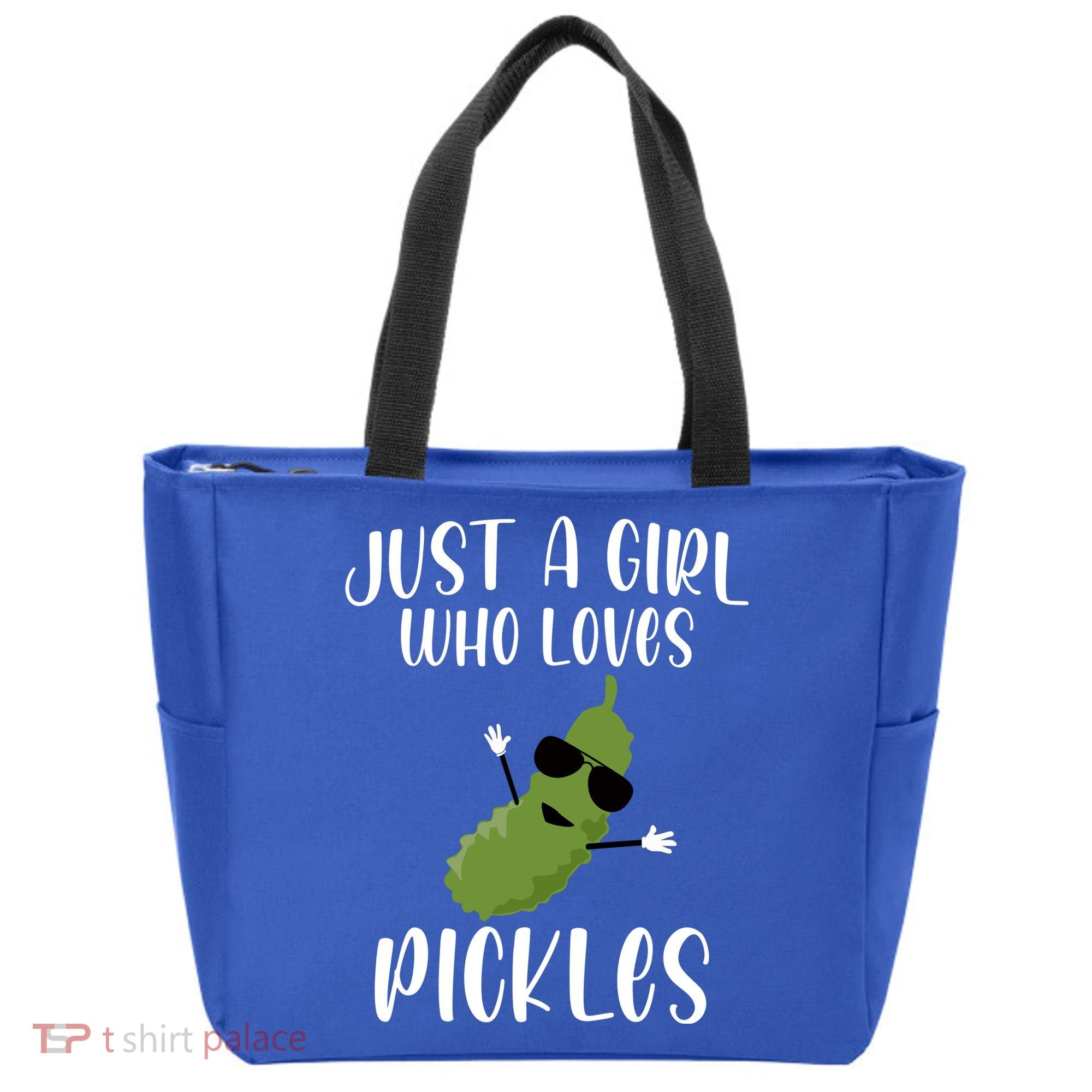 Funny Just A Girl Who Loves Pickles Gift Pickle Gift Tote Bag
