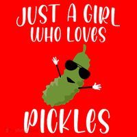 Funny Just A Girl Who Loves Pickles Gift Pickle Gift Santa Hat thumb 1
