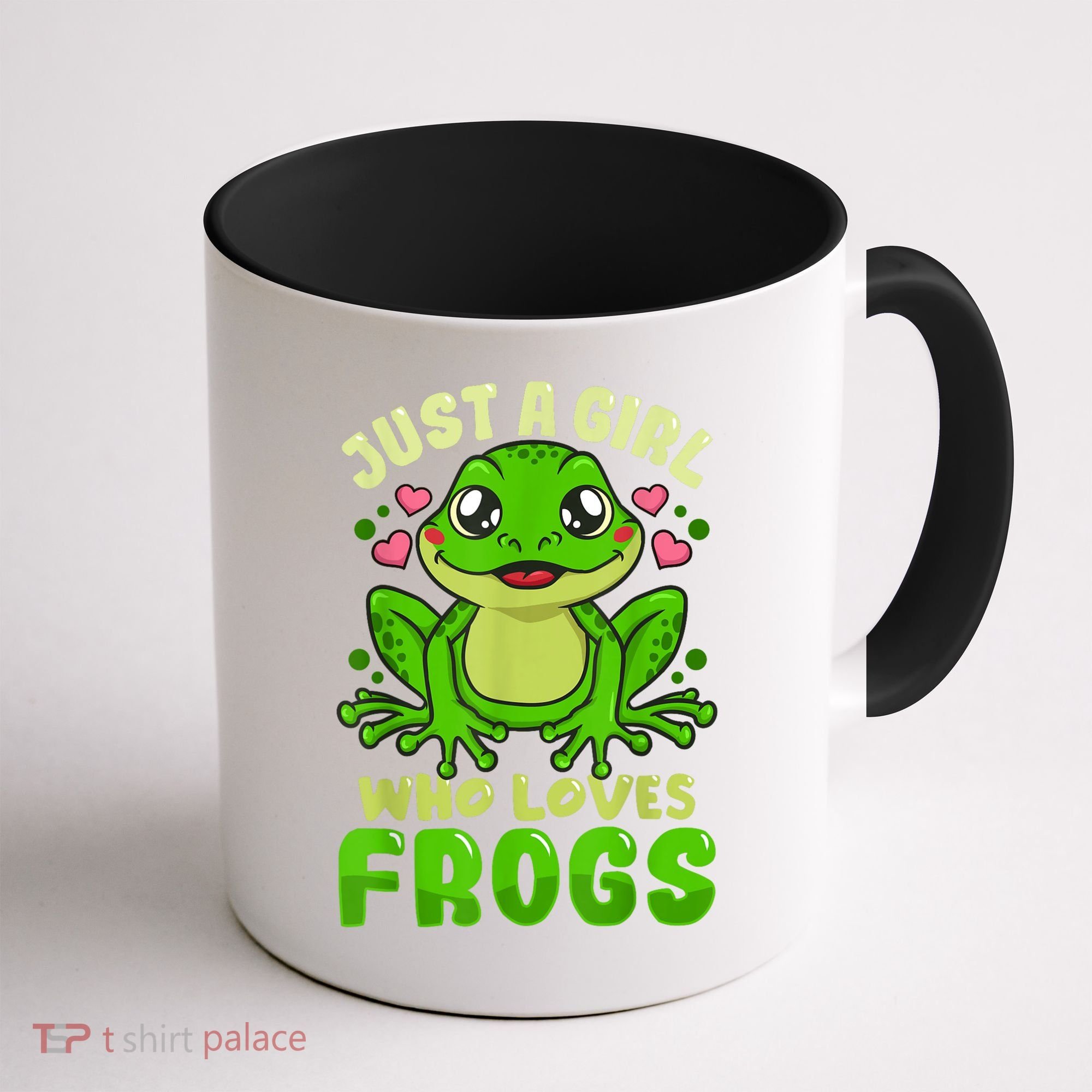 Frog Just A Girl Who Loves Frogs Funny Frog Lover Gift Coffee Mug