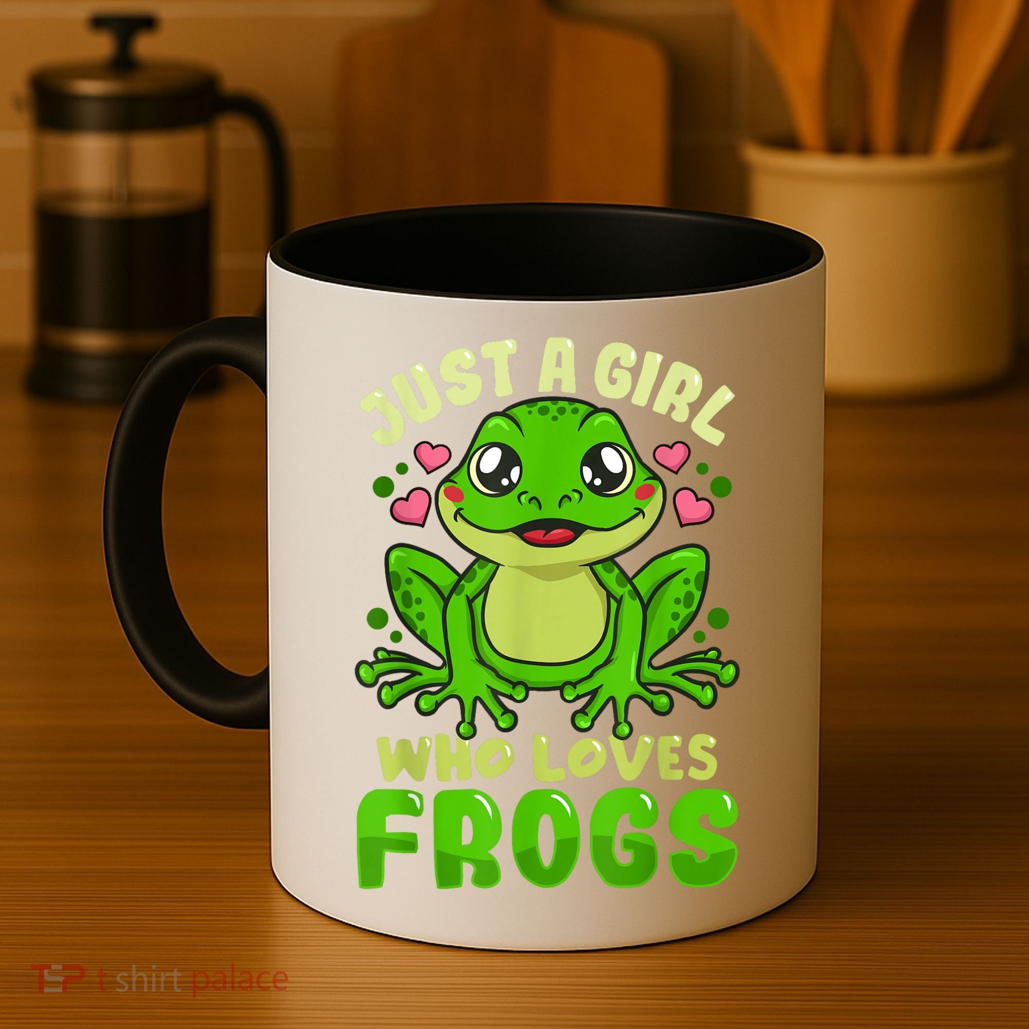 Frog Just A Girl Who Loves Frogs Funny Frog Lover Gift Coffee Mug